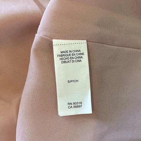 NEW Lucky Brand Pink Crushed Velvet Embroidery Cold Shoulder Pockets Dress Small - Picture 11 of 12